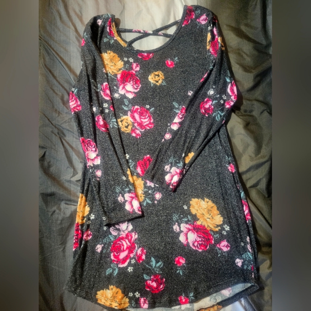 Soft cross back dress/shirt